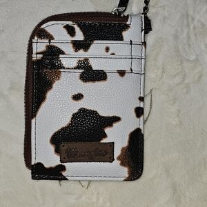 Wrangler Black and White Cow Print Wallet